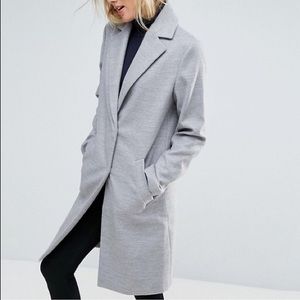 New Look Asos long grey coat